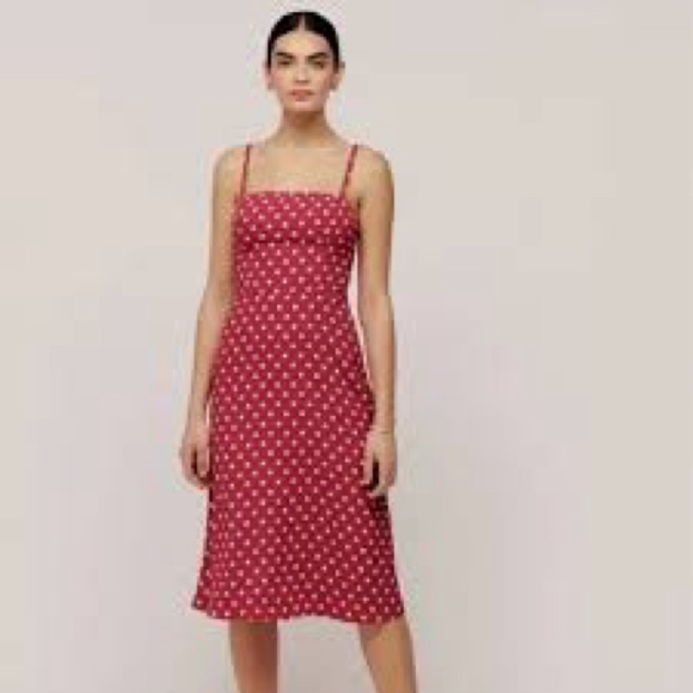 Reformation Afternoon Dress. Campari Size 8. NWT